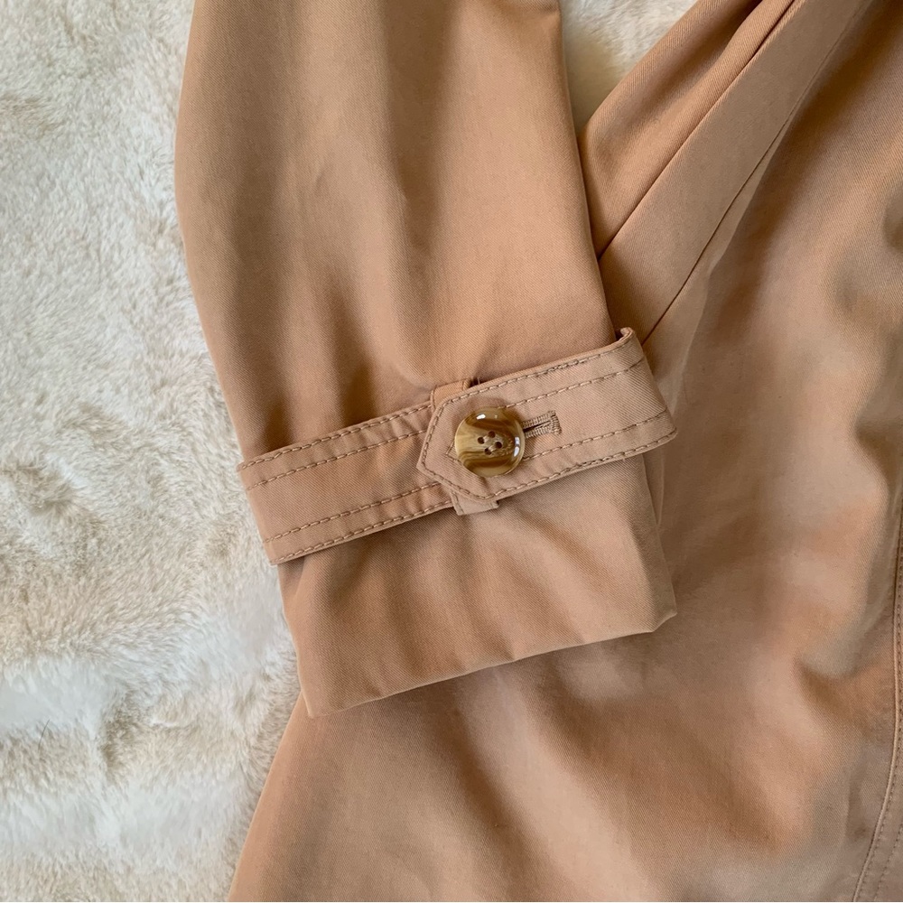 FOREVER 21 Peach Trench Coat XS - Picture 9 of 11